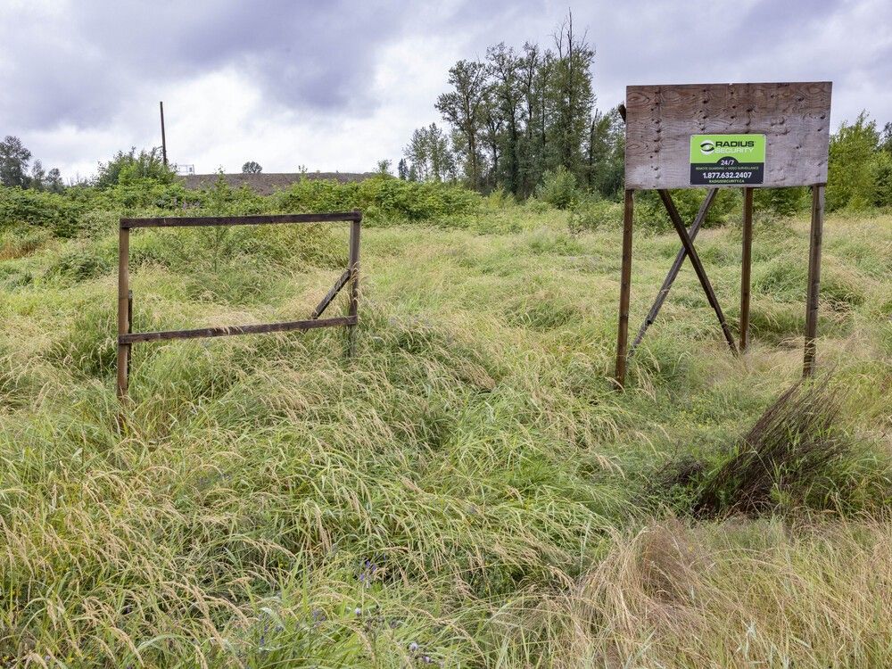 Land north of 80th Avenue and west of 216th Street that borders the Trans-Canada Highway in Langley, which may be the future site of a 735,000-sq.-ft. film studio.