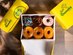 A box of Lee's Donuts.