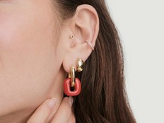 Mejuri Stevie Hoops. Handout/