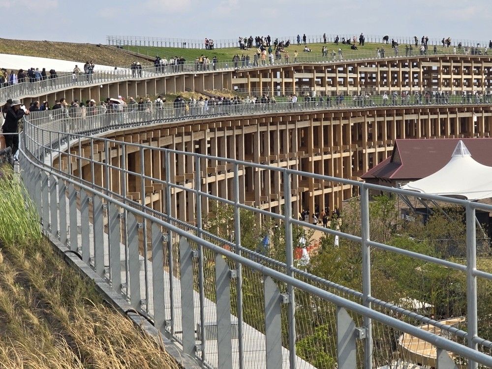 The most striking feature of the 2025 Expo site in Osaka, Japan is a multi-storey 'grand ring,' approximately two kilometres in circumference, constructed from mass timber.