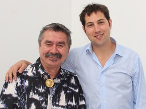 Roy Henry vickers and Lucky Budd (l-r)