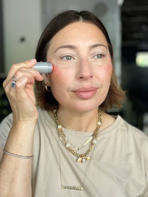 Nadia Albano makeup tutorial. Handout/
