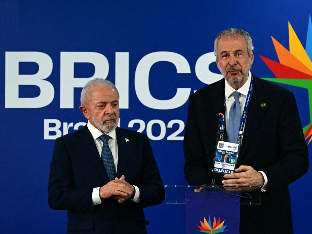 Brazil’s President Luiz Inacio Lula da Silva (L) listens to Brazil’s UN COP30 president Andre Correa do Lago during a press conference at the BRICS summit in Rio de Janeiro, Brazil, on July 7, 2025. (Photo by Pablo PORCIUNCULA / AFP) Brazil’s President Luiz Inacio Lula da Silva (L) listens to Brazil’s UN COP30 president Andre Correa do Lago during a press conference at the BRICS summit in Rio de Janeiro, Brazil, on July 7, 2025. (Photo by Pablo PORCIUNCULA / AFP)
