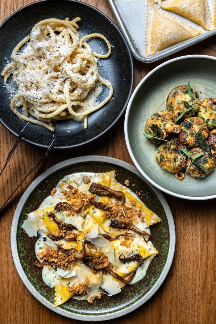 A selection of dishes served at Vancouver’s Folietta.