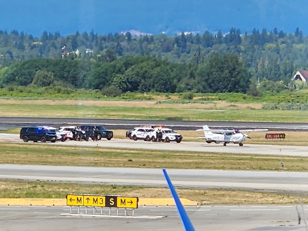 Pilot arrested as hijacking of small plane in Victoria causes delays, diversions at YVR