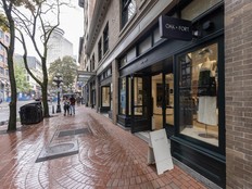 Oak + Fort on Water street in Vancouver, BC. July 9, 2025.