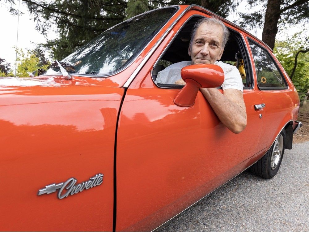Charlie Cowley and his 1982 Chevrolet Chevette.