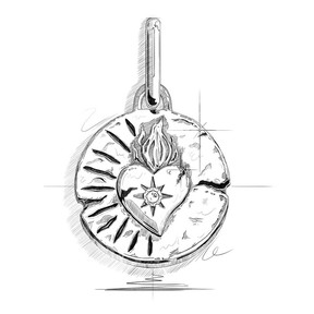 A drawing of a new Pandora Talisman pendant.