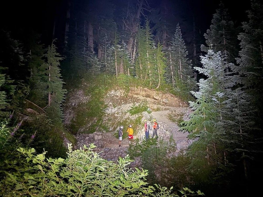  north shore rescuers respond to three young hikers on july 29 who reached st. mark’s summit, near cypress, around sunset, and then phoned for help when it was too dark to hike out.