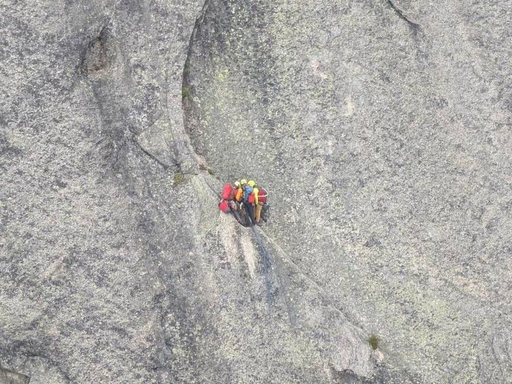  north shore rescuers help the hope search and rescue team respond to a climber with a head injury, who fell on a steep slope on yak peak on aug. 6.