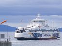 The Salish Heron leaves the Tsawwassen Ferry Terminal in this May 2025 file photo.