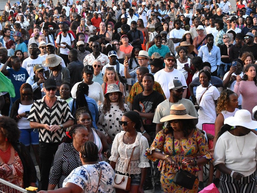People attend the 2024 African Descent festival in English Bay. This year's festival has been cancelled. Photo: African Descent festival.
