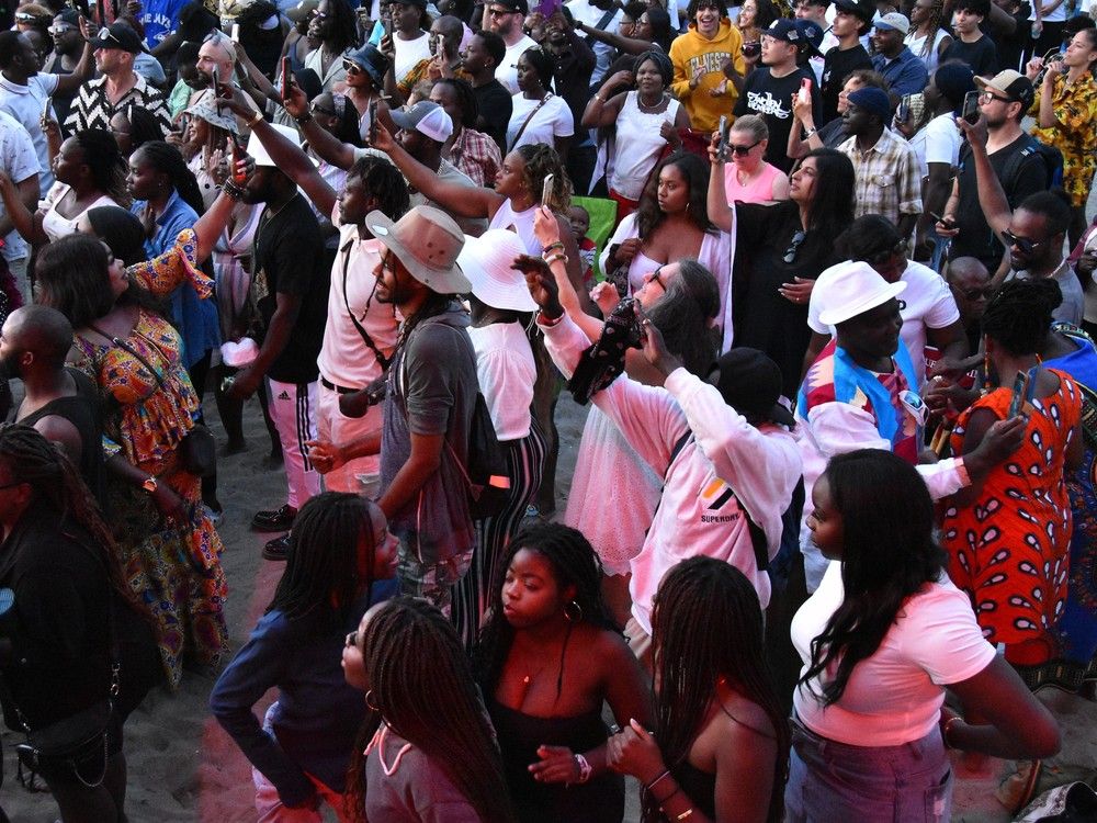  People attend the 2024 African Descent festival in English Bay. Photo: African Descent festival.
