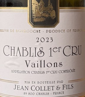 Jean Collet et Fils Chablis 1er Cru Vaillons