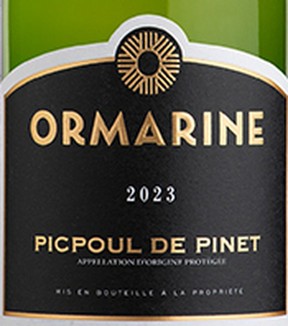 Ormarine Picpoul de Pinet Les Pins De Camille