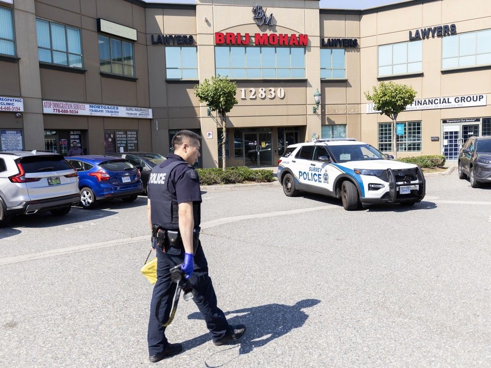 Shots were fired at a business in the 12800 block of 80 Avenue in Surrey on August 25, 2025. Shots were fired at a business in the 12800 block of 80 Avenue in Surrey on August 25, 2025.