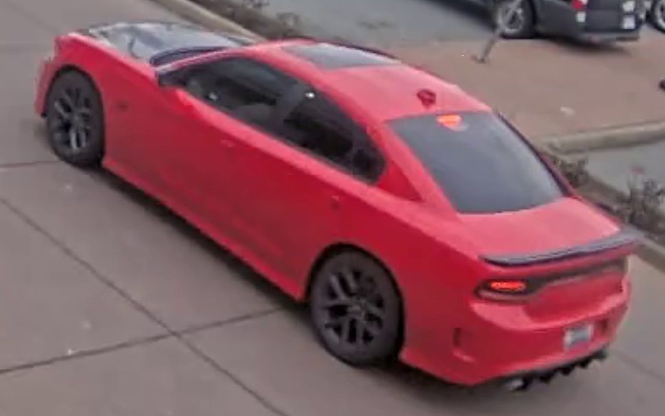  Dodge Charger used by suspects in the March 3, 2025, murder of Jaskaran Singh Minhas.