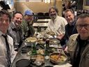From left: John Mulaney, Nick Kroll, Zach Galifianakis, Jason Mantzoukas, Mike Birbiglia, and Fred Armisen at Lunch Lady in Vancouver.