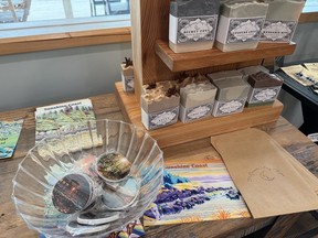 Handmade soaps and creative local crafts on offer at Halfmoon General. Credit: Mary Beth Roberts.