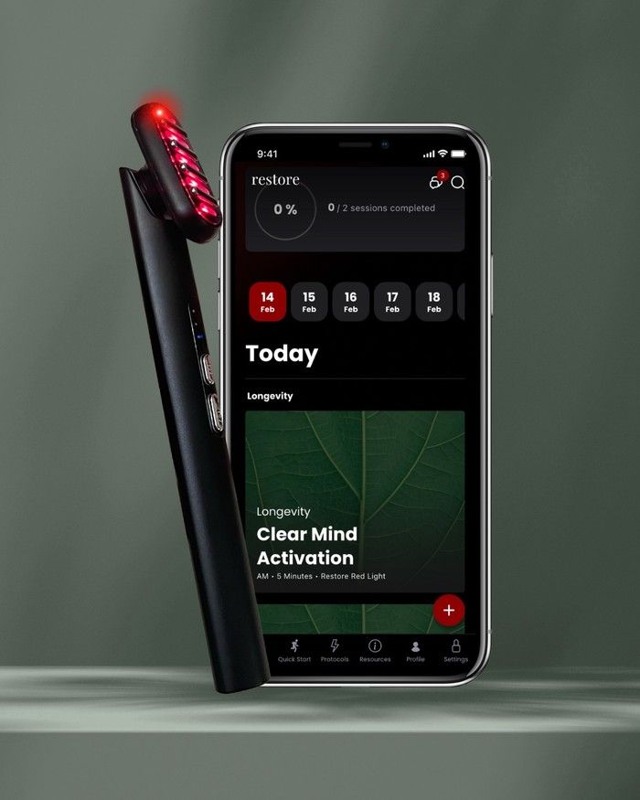 Restore Light Therapy Inc. device and app. Restore Light Therapy Inc. device and app.