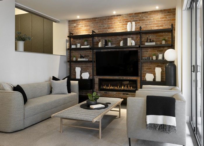 The homes are heated and cooled using a geothermal system. The homes are heated and cooled using a geothermal system.