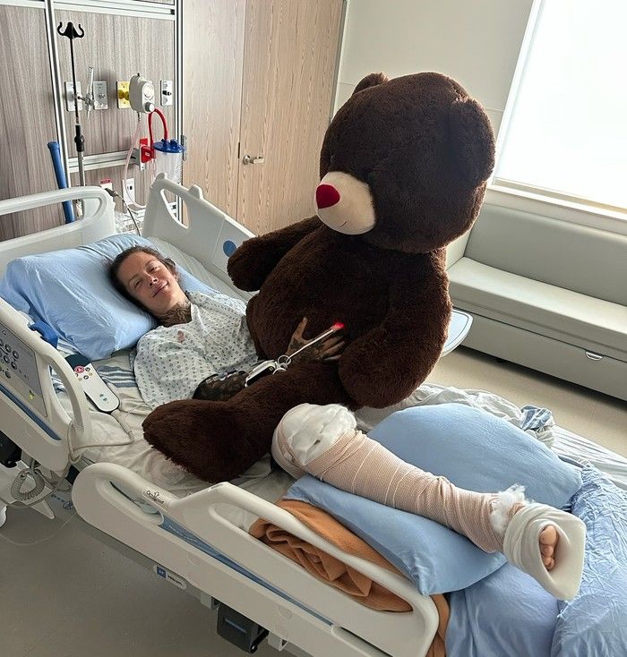  handout photo of margaux cohen in hospital.