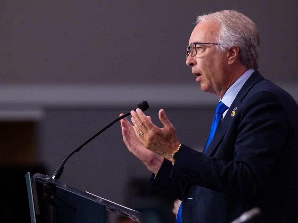 Conservative Leader John Rustad at the UBCM convention in Victoria on September 25, 2025. Conservative Leader John Rustad at the UBCM convention in Victoria on September 25, 2025.