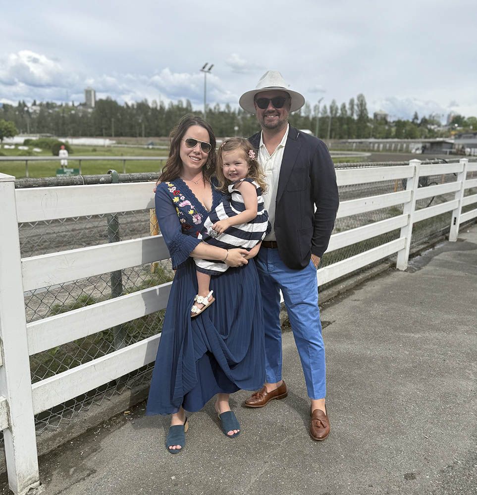 Faye Smith and husband Brandon Hart with their daughter Lockelee. Faye Smith and husband Brandon Hart with their daughter Lockelee.