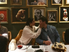 Priyanka Chopra Jonas and Nick Jonas at Acquafarina in Vancouver.