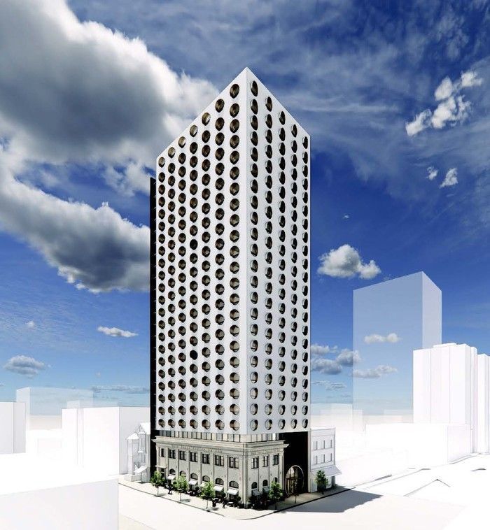  rendering of application for rezoning of 2345-2349 main st.