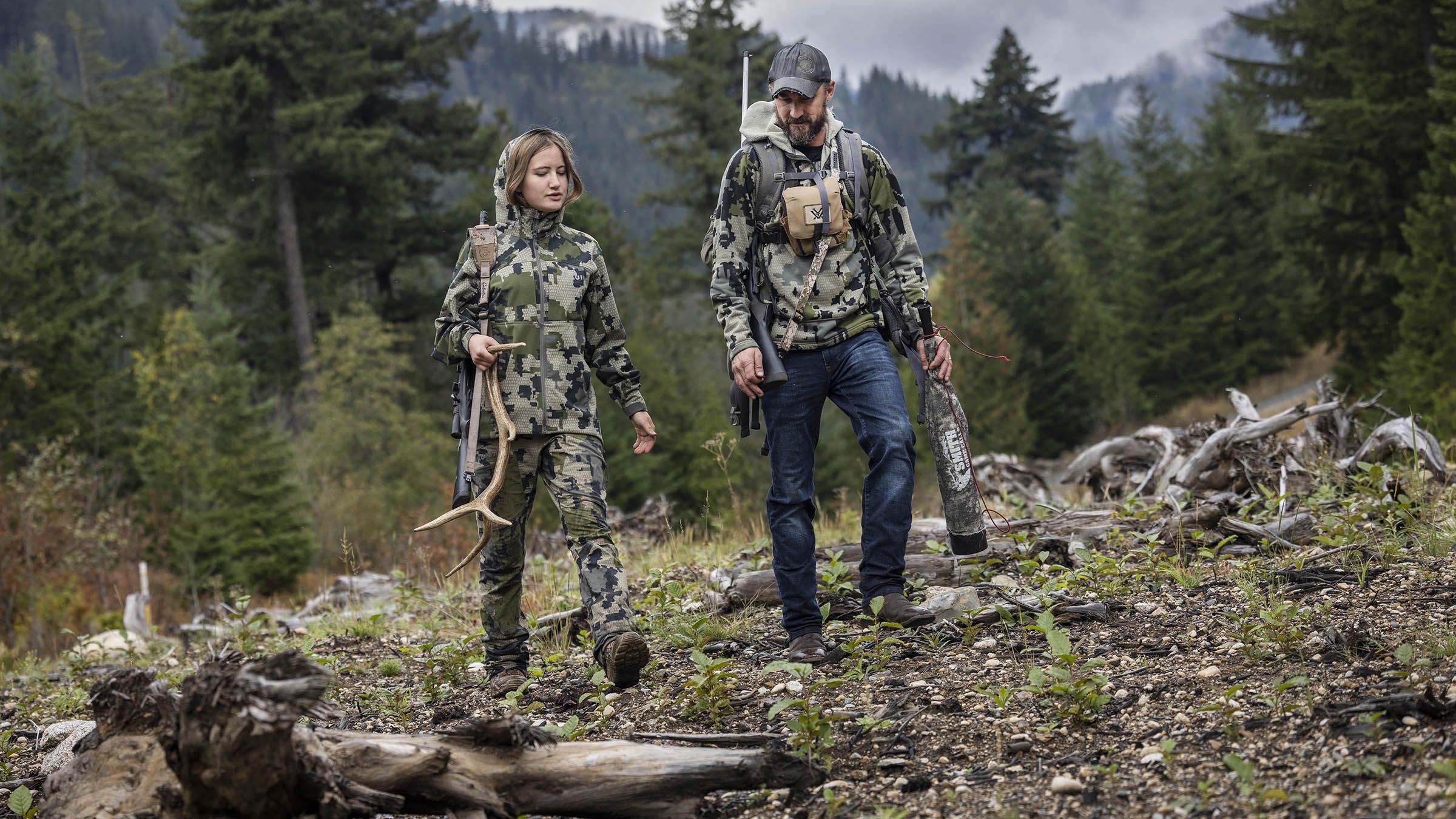 Charlie Coombs, 13, on a hunt with her dad, Ronnie Coombs. Hunting is growing in B.C., particularly among families, women and youth. Charlie Coombs, 13, on a hunt with her dad, Ronnie Coombs. Hunting is growing in B.C., particularly among families, women and youth.