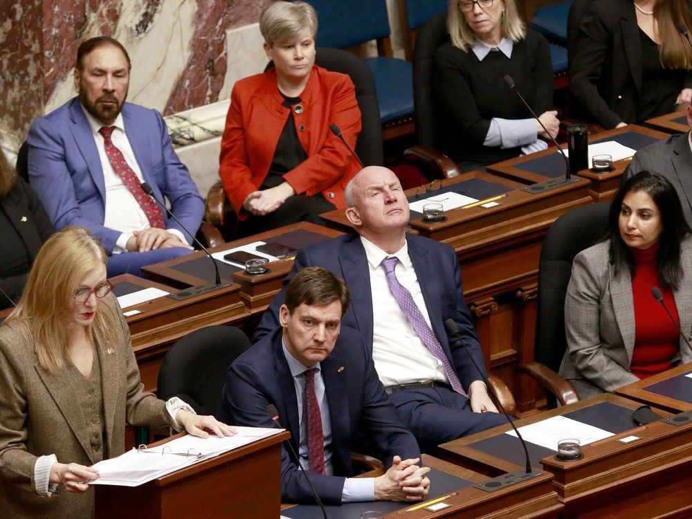 Minister of Finance Brenda Bailey tabled her first budget in the legislative assembly at legislature March 4, 2025. Fireworks are bound to ensue when B.C.'s 93 MLAs converge in Victoria for the fall legislative session Monday. Minister of Finance Brenda Bailey tabled her first budget in the legislative assembly at legislature March 4, 2025. Fireworks are bound to ensue when B.C.'s 93 MLAs converge in Victoria for the fall legislative session Monday.