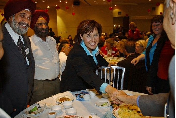 Christy Clark meets her many supporters at a lunchtime rally in the Floata restaurant in Chinatown in 2005. Christy Clark meets her many supporters at a lunchtime rally in the Floata restaurant in Chinatown in 2005.