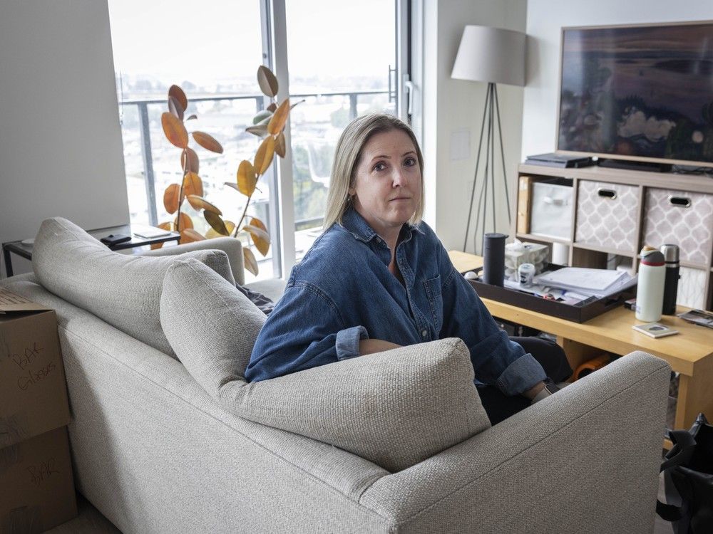 Ashleigh Safarik at her two-bedroom apartment in the Ashley Mar Housing Co-operative in Vancouver. Ashleigh Safarik at her two-bedroom apartment in the Ashley Mar Housing Co-operative in Vancouver.