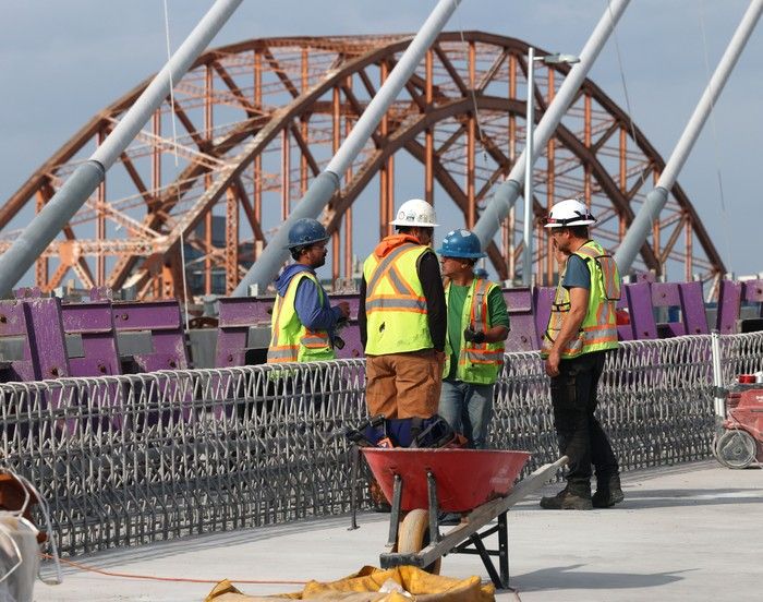 The replacement for the Pattullo Bridge will be completed by Christmas. The replacement for the Pattullo Bridge will be completed by Christmas.
