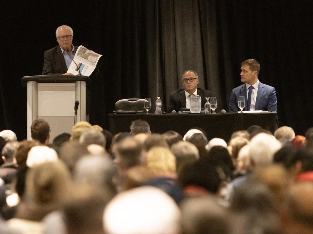 Several speakers blasted Mayor Malcolm Brodie and city officials for not notifying landowners of the case as it was unfolding over the years