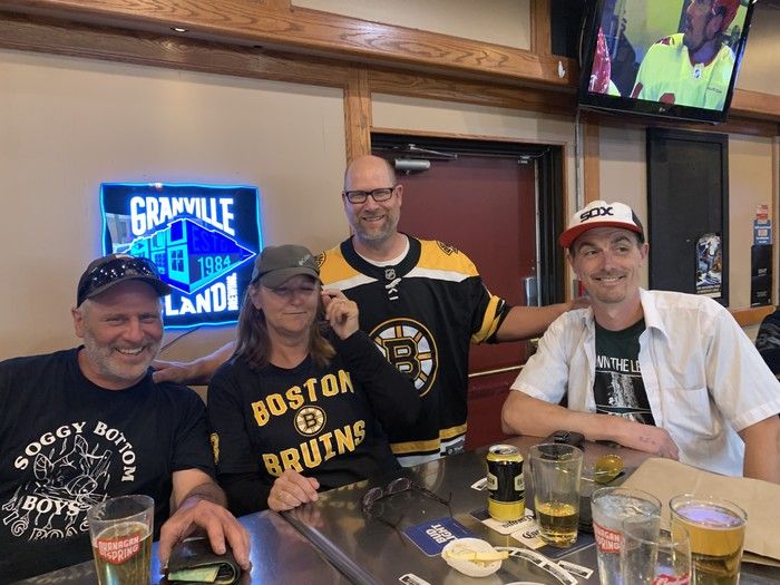 From left to right, Rodney Wells, Lisa Cayer Heinen, Wayne Heinen and Wells’ son Devan Cayer, approximately a year ago. From left to right, Rodney Wells, Lisa Cayer Heinen, Wayne Heinen and Wells’ son Devan Cayer, approximately a year ago.