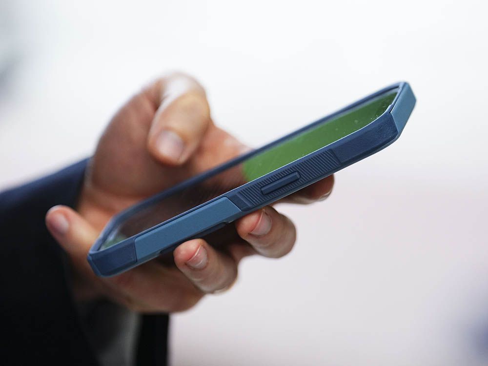 File photo of a cellphone user.