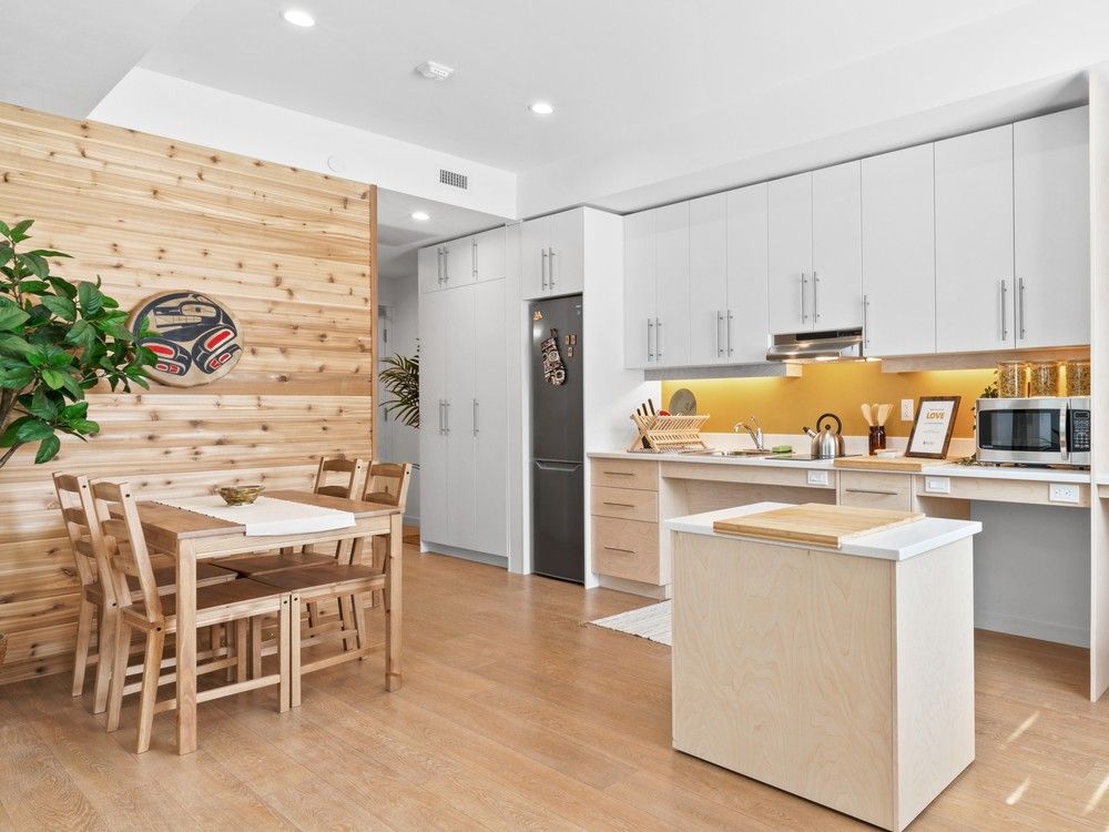  Photo shows Capilano Modular Housing, built by an Indigenous and female-led company in North Vancouver called NUQO Modular.