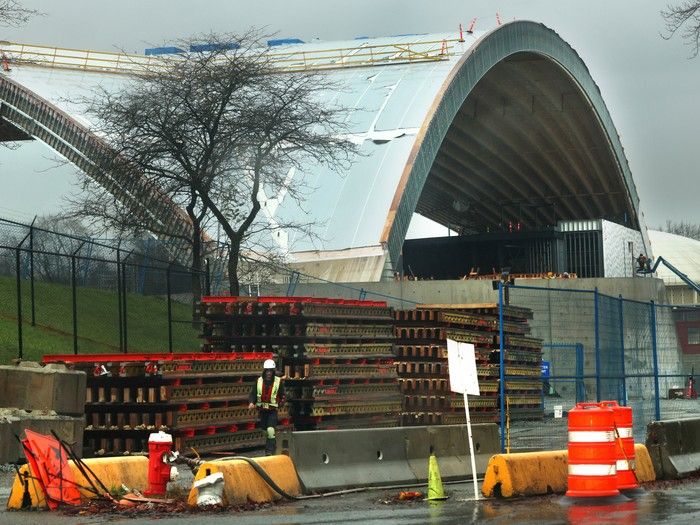  Construction is underway in Vancouver on Nov. 24 at the PNE Amphitheatre that has nearly tripled in cost since the original announcement, with a current forecast price of $183 million.