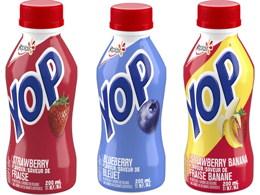 Yoplait's Yop drinkable yogurts werre recalled because of possible plastic contamination on Saturday, Nov. 22, 2025.