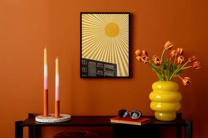  Pure, saturated warm colours such as reds, oranges and yellows invigorate and liven up a room and can suit spaces that are open and communal, such as the living room, says Mitsu Dhawan, marketing director for Dulux.