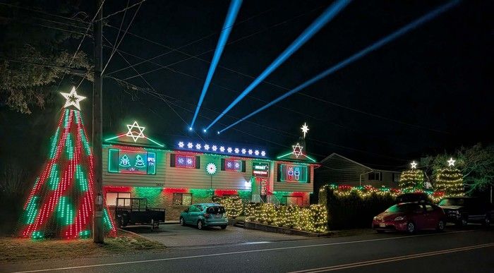 The Brookswood Light Show in Langley. The Brookswood Light Show in Langley.