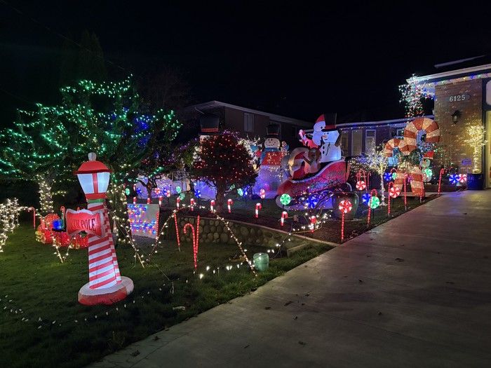 The Christmas on Halifax Street display in Burnaby. The Christmas on Halifax Street display in Burnaby.