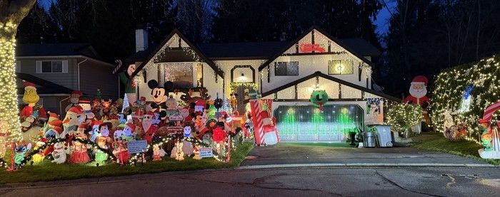 The Barden’s Christmas Wonderland display in Surrey. The Barden’s Christmas Wonderland display in Surrey.