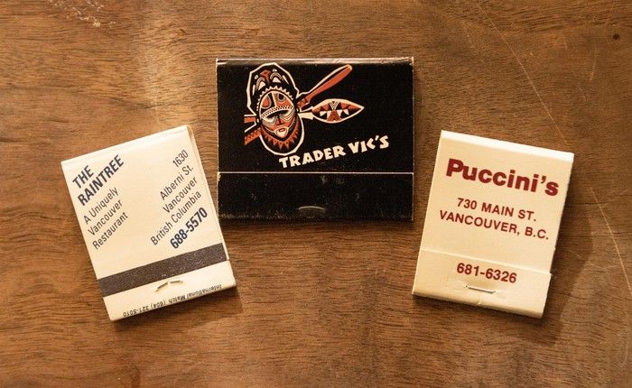  Old matchbooks are often a reminder of restaurants that have closed.