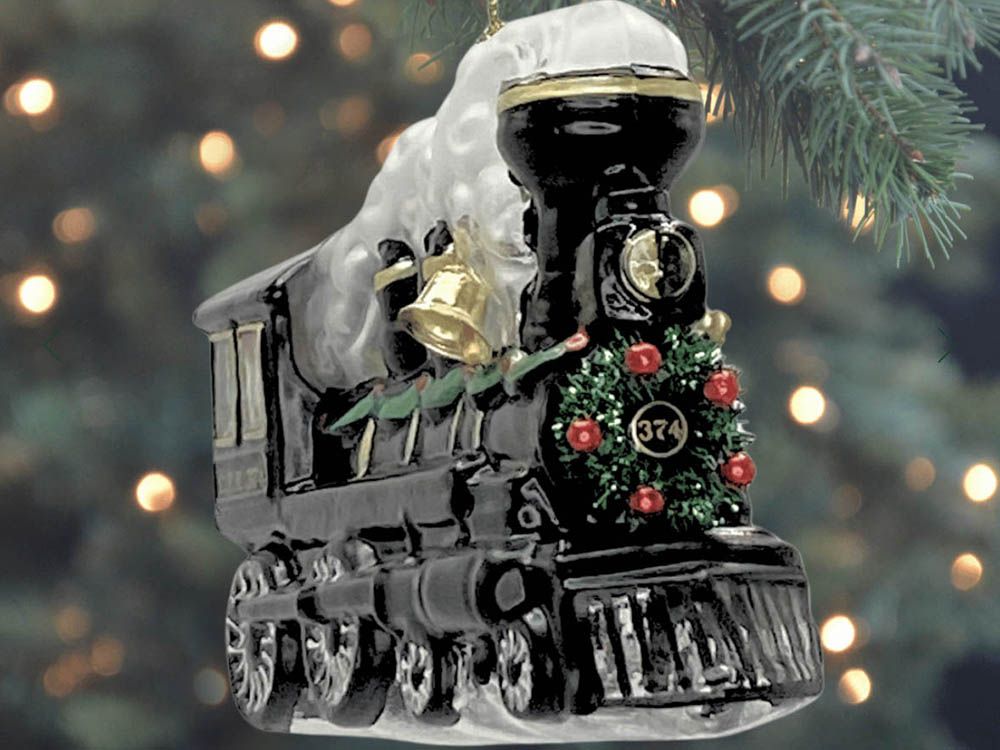stanley park christmas train ornament