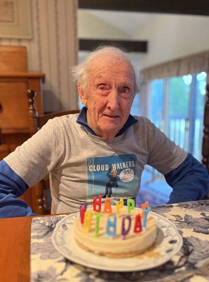  Former Vancouver Province editor and publisher Paddy Sherman on his 95th birthday.