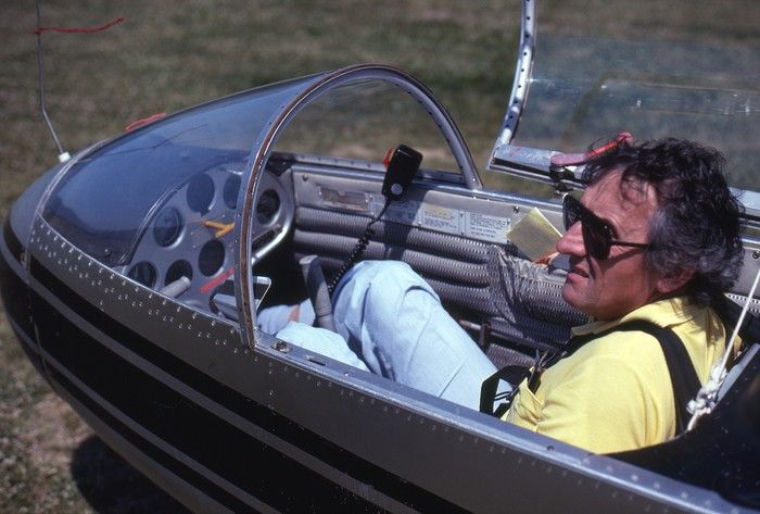  Former Vancouver Province editor and publisher Paddy Sherman was always up for an adventure: here he is in the pilot seat of a glider.