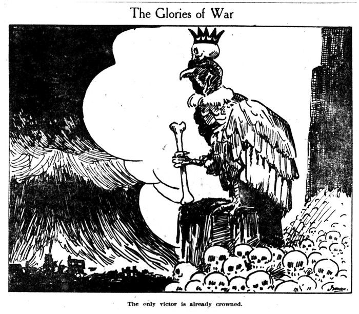  July 30, 1914, John Innes cartoon that ran in The Sun only a week before Canada entered the First World War.